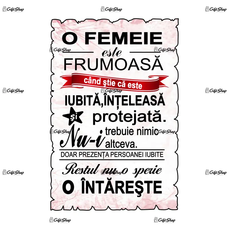 O femeie este frumoasa..., magnet frigider mgs085